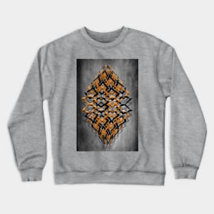 Geometric Orange Shapes Crewneck Sweatshirt